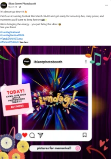 Facebook promotional post for Lundag Festival 2026